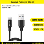 Baseus Yiven Kabel Charger USB Type A to Lightning 1.2M - CALYW