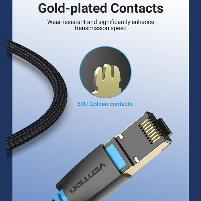 Vention Kabel Ethernet CAT 8 LAN SFTP Cotton Braided - IKG
