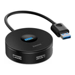 Baseus Round Box HUB Adapter (USB 3.0 to USB 3.0*1+USB2.0*3) - CAHUB-F