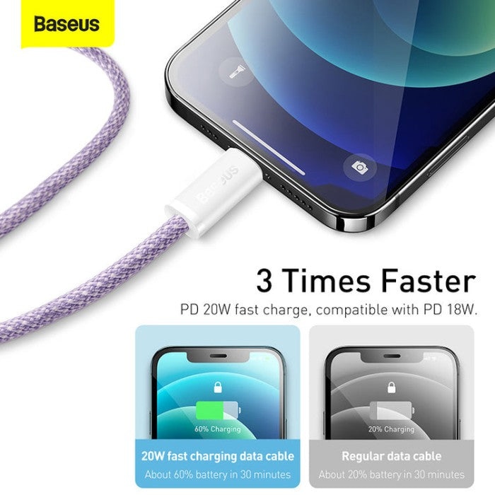 Baseus Dynamic Series Fast Charging Data Type-C to iP 20W 2m CALD01