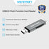 Vention Card Reader All in 1 USB 2.0 480Mbps Micro/SD/TF Type C OTG - CCJ