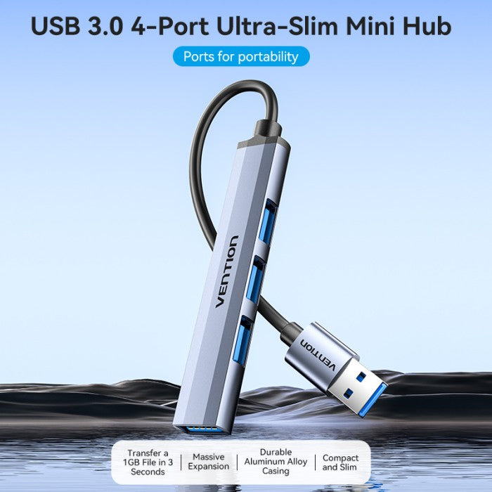 Vention USB 3.0 Hub 4 in 1 Slim Mini Hub - CKOHB