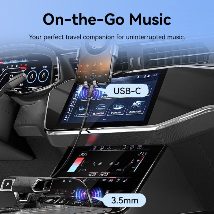 Vention Kabel Jack Audio Cable USB Type C Male  to Aux 3.5mm Male With DAC Adapter ABS - BIF