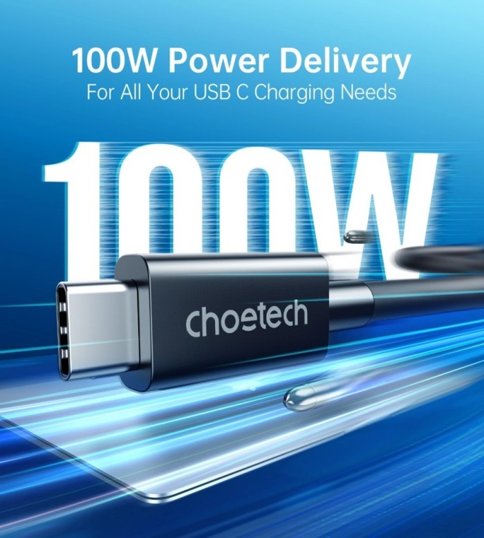 Choetech A3010 Data Cable Thunderbolt4 100W Type C to C 1.2M