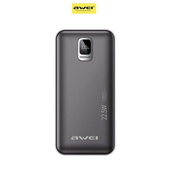 AWEI Fast Charge Powerbank 20000 mAh PD 20W P121K