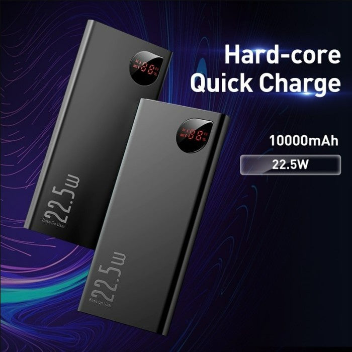 Baseus Adaman Powerbank Metal Digital Display QC 10000mAh 22.5W - PPAD