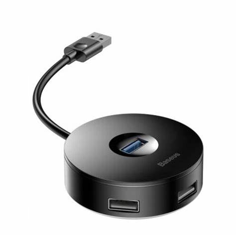 BASEUS round box HUB adapter?Type-C to USB3.0*1+USB2.0*3) CAHUB-G