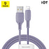 BASEUS Colourful Cable USB For iP 2.4A 1.2m CALDC