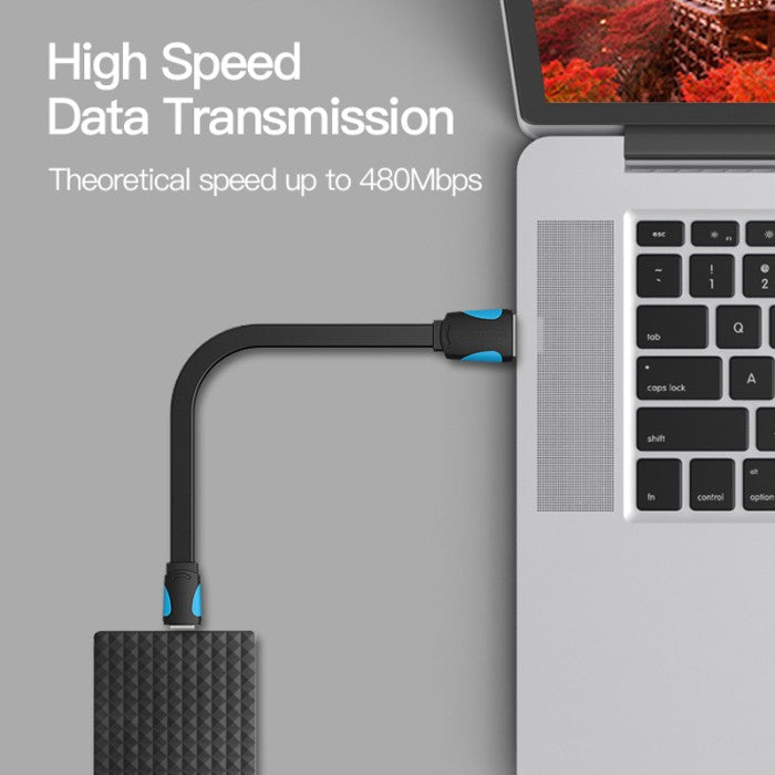 Vention Kabel Data Flat USB A to Mini 5 Pin Cable - VAS-A14