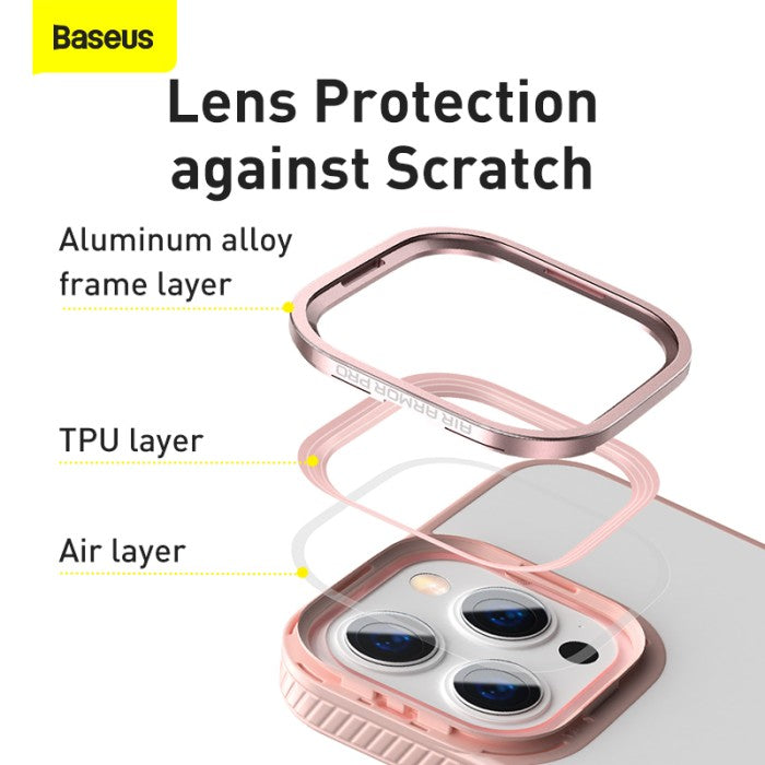 Baseus Crystal Phone Case For iP 13 Pro 2021 Pink