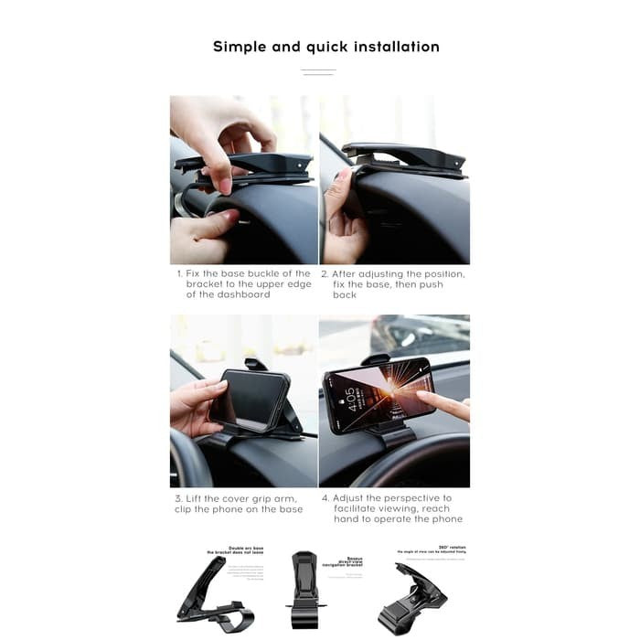 Holder Mobil Baseus Mouth Car Mount Car Holder - SUDZ-0
