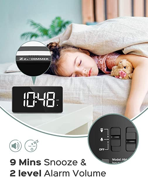 MPOW Pictek Projection Alarm Clock 5'' LED Curved-Screen - GEHM430B
