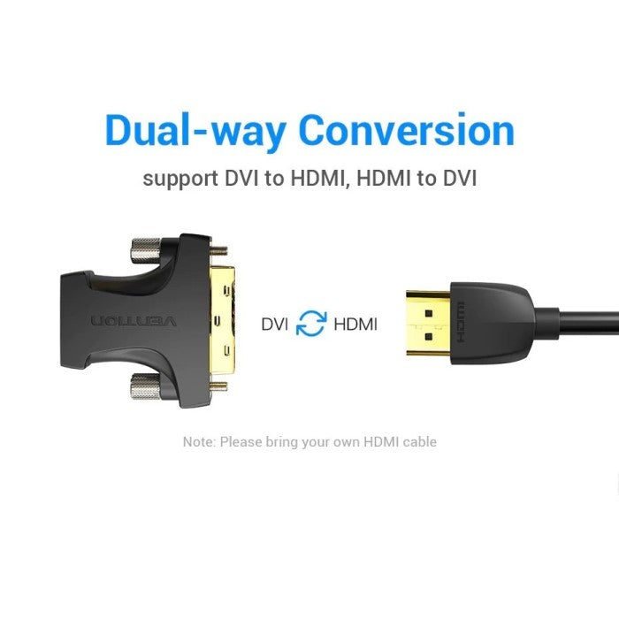 Vention DVI (24+1) Male to HDMI Female Adapter - ECD