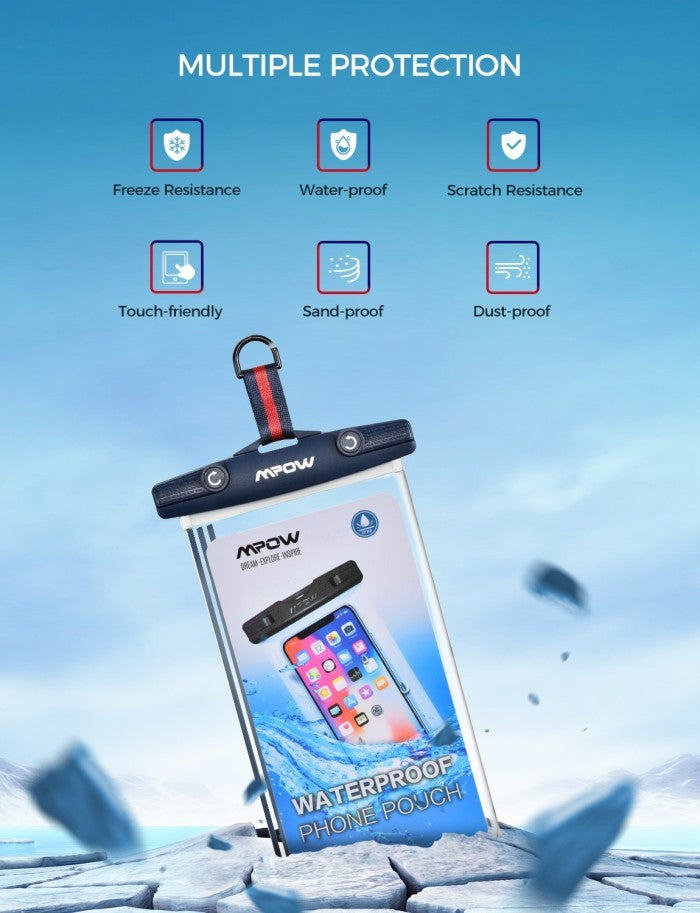 Mpow Waterproof Phone Pouch 2pack