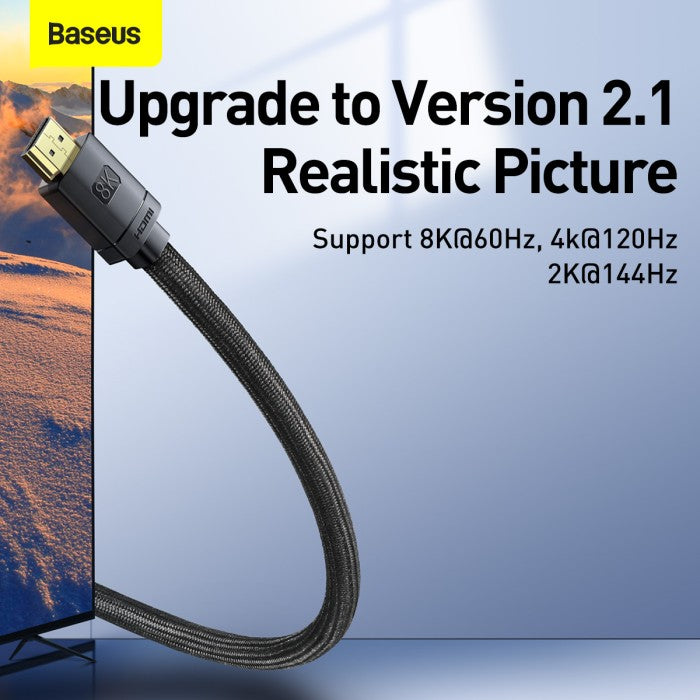 BASEUS High Definition Series HDMI 8K to HDMI 8K Adapter Cable2m CAKGQ
