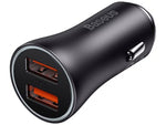 Baseus Golden Contactor Max Dual Fast Car Charger U+U 60W - CGJM