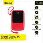 BASEUS Q pow Digital Display 3A Powerbank 10000mAh Type-C Cable PPQD