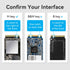 Vention Cassing M.2 NVMe SSD HDD Enclosure Bundling Kabel USB 3.1 Type C Gen 2 Aluminum Alloy - KPG