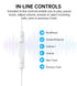 Choetech OC-A011 In Ear Wired Earphone USB Type C with Microphone Volume Control
